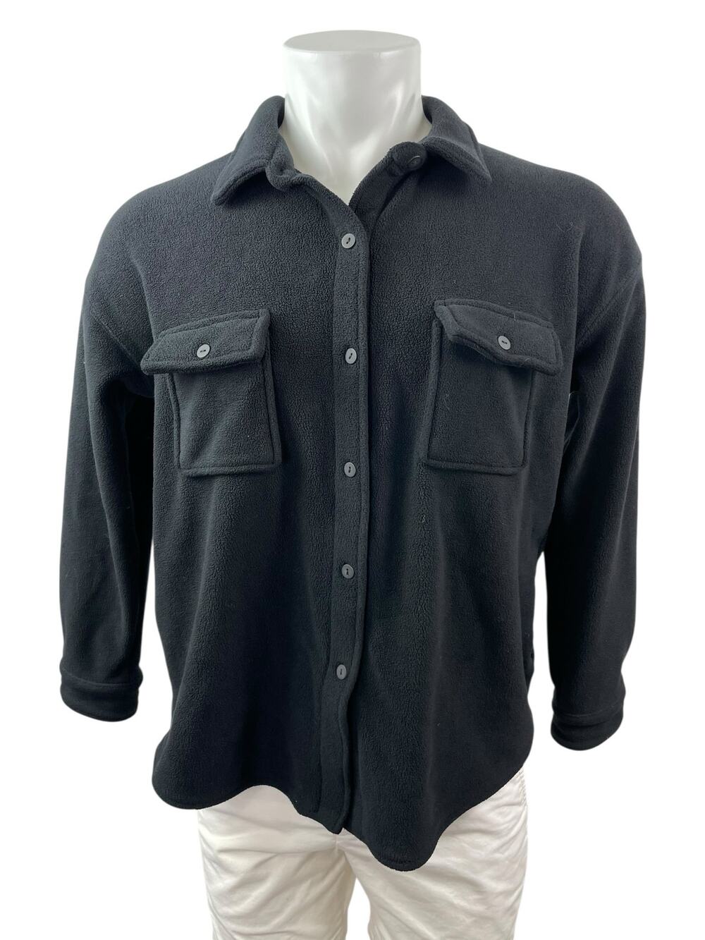 Sundown by Splendid Men's Black Long Sleeve Pocket Button Down Shirt Top Size S